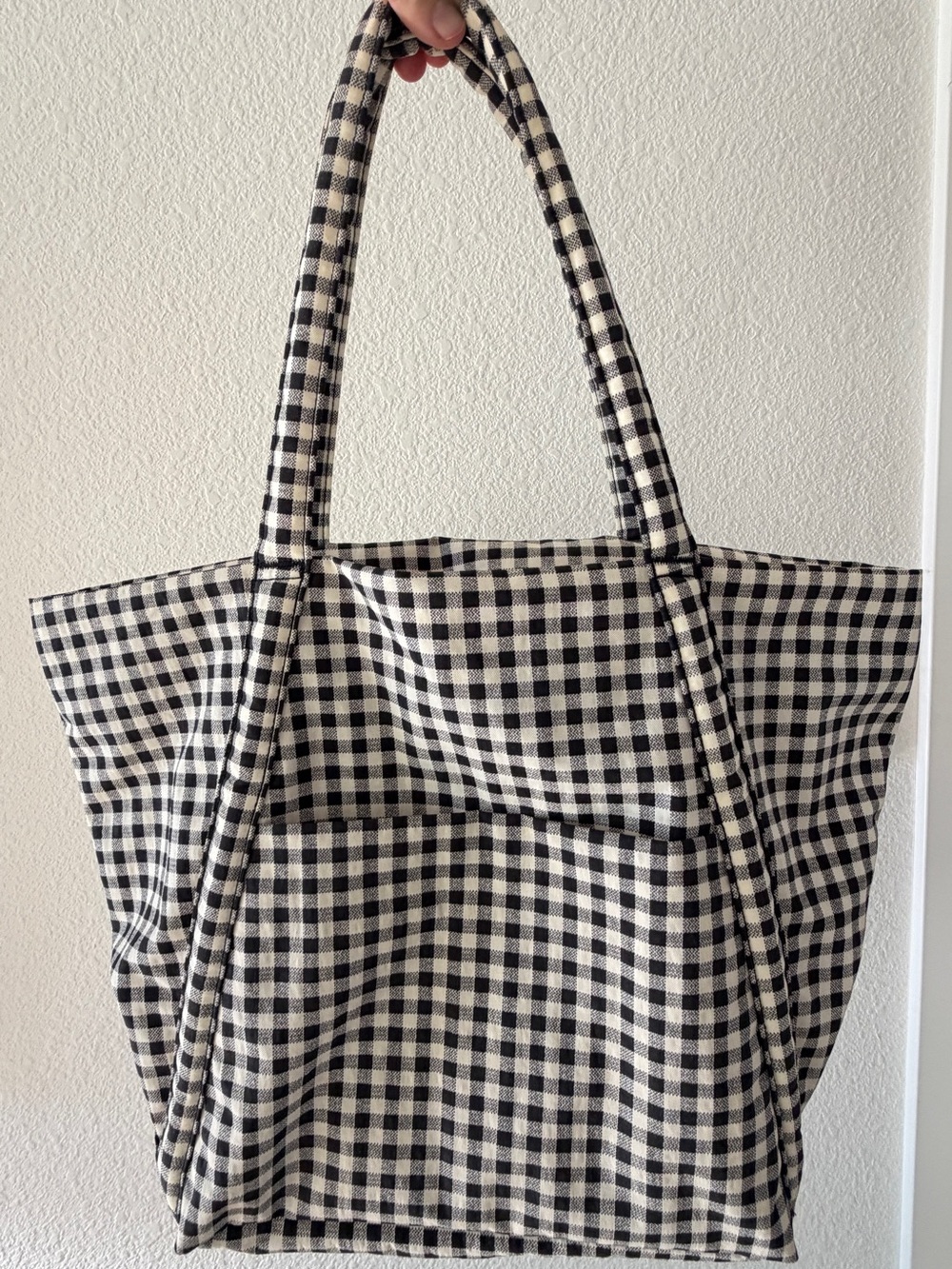 Baggu Cloud bag (black and white checkered)